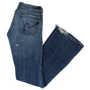 Citizens of Humanity Ingrid 002 Low Waist Flare Jeans Size 26 Distressed